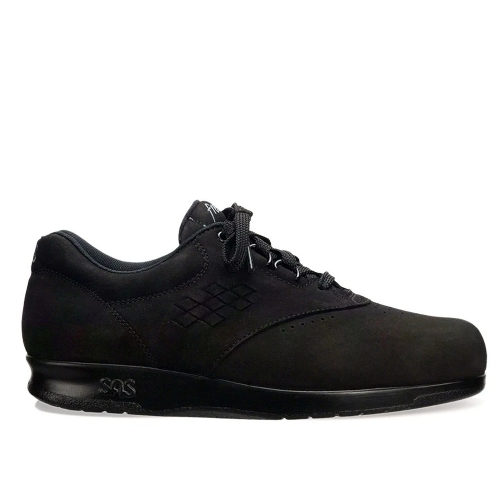 SAS Women's Black Suede Lace-Up Casual Sneaker Round Toe Size 9 MSRP $198